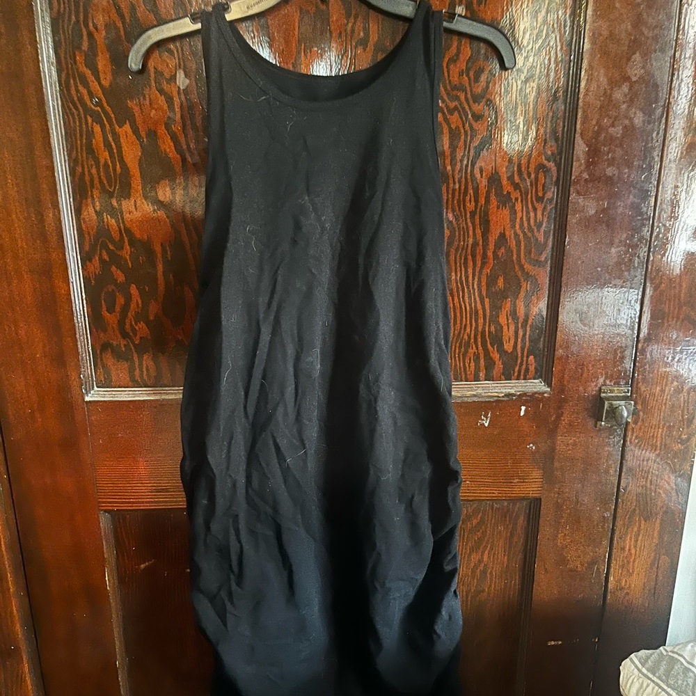 Black Sleeveless fitted maternity Dress